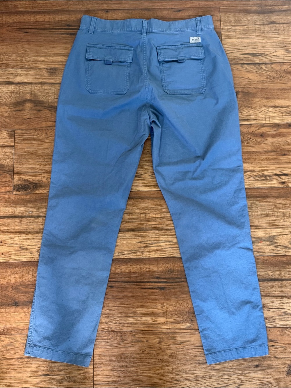 Eddie Bauer Womens Blue Chinos Straight Leg Pants 10 Tall EUC Hiking Outdoor - Picture 8 of 10